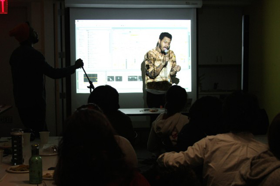 OLDGOLD performance during CLICK@MOMA