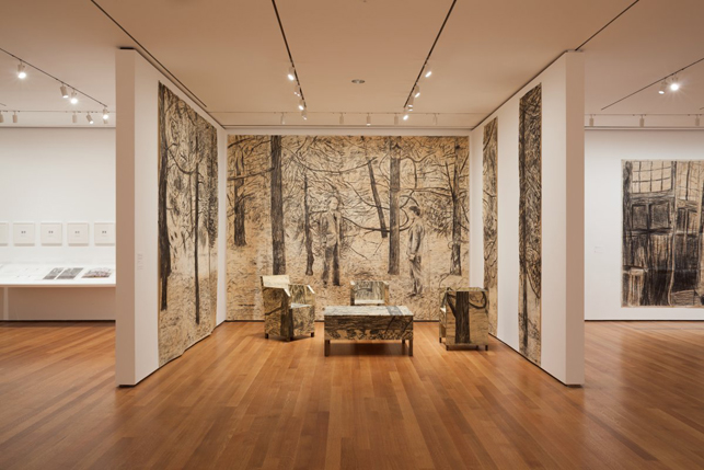 Installation view of Gilbert & George: The Early Years, The Museum of Modern Art, May 9–September 27, 2015. © 2015 The Museum of Modern Art. Photo: Jonathan Muzikar