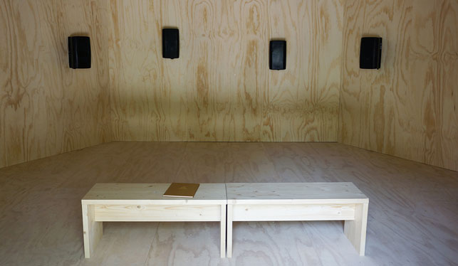 Emeka Ogboh. Song of the Germans (Deutschlandlied). 2015. Installation view, Venice Biennale, May 9–November 22, 2015. Photo: Zalika Azim