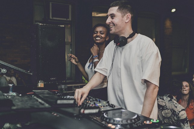 Bok Bok and Kelela, MoMA PS1 Warm Up, Saturday, July 11, 2015. Photo: Charles Roussel