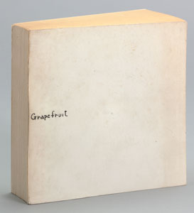 Yoko Ono. Grapefruit. 1964. Artist’s book, offset, overall (closed), 5 7∕16 x 5 7∕16 x 1 1∕4" (13.8 x 13.8 x 3.2 cm). Publisher: Wunternaum Press (the artist), Tokyo. Edition: 500. The Museum of Modern Art Library, New York. © Yoko Ono 2015