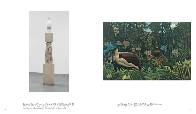 A spread from Painting and Sculpture at The Museum of Modern Art
