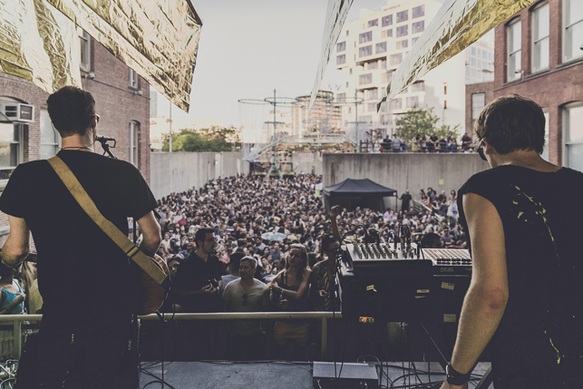 Bob Moses, MoMA PS1 Warm Up, Saturday, August 1, 2015. Photo: Charles Roussel