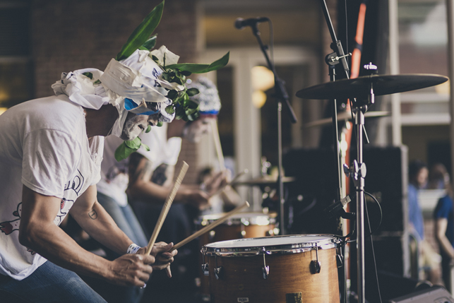 Ninos Du Brasil, MoMA PS1 Warm Up, Saturday, August 15, 2015. Photo: Charles Roussel