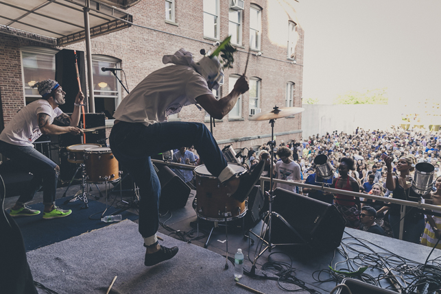Ninos Du Brasil, MoMA PS1 Warm Up, Saturday, August 15, 2015. Photo: Charles Roussel