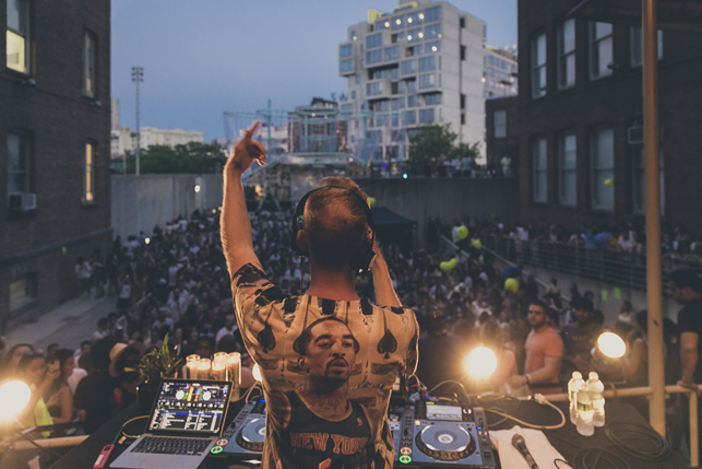 Nick Hook, MoMA PS1 Warm Up, Saturday, August 15, 2015. Photo: Charles Roussel