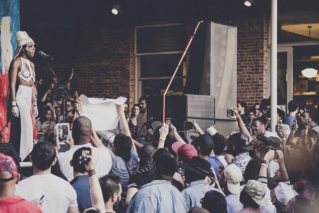 D∆WN, MoMA PS1 Warm Up, Saturday, August 29, 2015. Photo: Charles Roussel