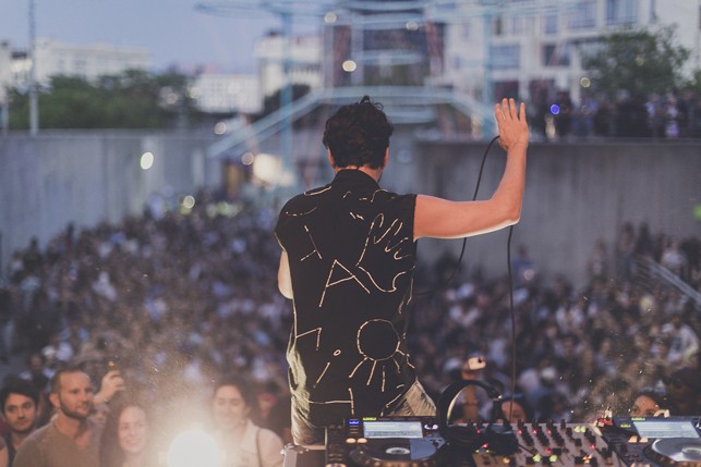 Matias Aguayo, MoMA PS1 Warm Up, Saturday, August 29, 2015. Photo: Charles Roussel