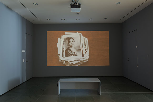 Andrea Geyer. Insistence. 2013. Video (color, sound), 15:21 min. Installation view, The Museum of Modern Art, New York, October 15–November 15, 2015. The Modern Women’s Fund. © 2015 Andrea Geyer, courtesy Galerie Thomas Zander, Cologne
