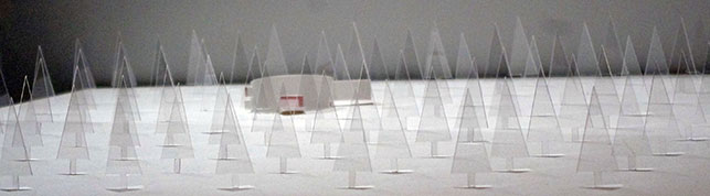 Kazuyo Sejima & Associates. Model of Villa in the Forest, Chino, Nagano, Japan. 1992–94. Acrylic, 6 1/2 x 29 1/2 x 29 3/4" (16.5 x 74.9 x 75.6 cm). Gift of the architect in honor of Philip Johnson. © 2016 Kazuyo Sejima. Photo: Anna Blair