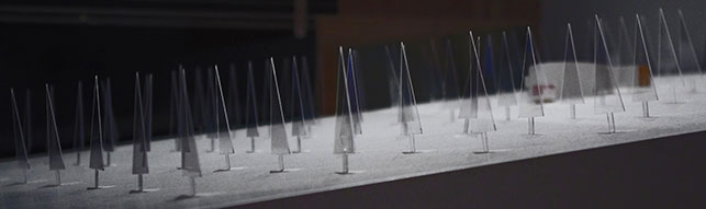Kazuyo Sejima & Associates. Model of Villa in the Forest, Chino, Nagano, Japan. 1992–94. Acrylic, 6 1/2 x 29 1/2 x 29 3/4" (16.5 x 74.9 x 75.6 cm). Gift of the architect in honor of Philip Johnson. © 2016 Kazuyo Sejima. Photo: Anna Blair