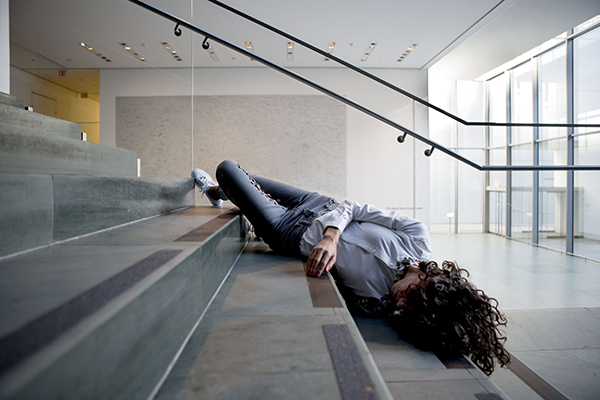 Rehearsal for Maria Hassabi's PLASTIC (2015), The Museum of Modern Art, October 30, 2015. Photograph © 2015 The Museum of Modern Art, New York. Photo: Julieta Cervantes