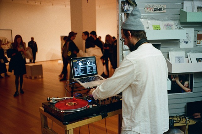 Kray DioBelly DJing from The Newsstand on November 3, 2015. Photo: Lele Saveri
