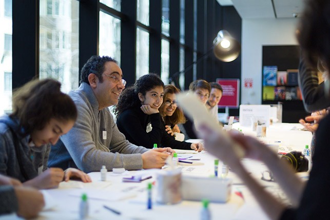 Participants at Erasures: A Poetry Workshop Inspired by Marcel Broodthaers