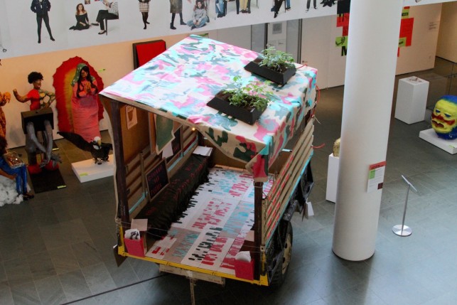 The CLICK@MoMA trailer, as created by the MoMA teen artists and Mary Mattingly. (Photo by Kaitlyn Stubbs)