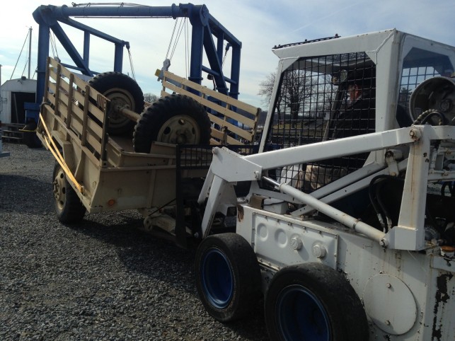 Moving the military trailer to MoMA. (Photo by Mary Mattingly)