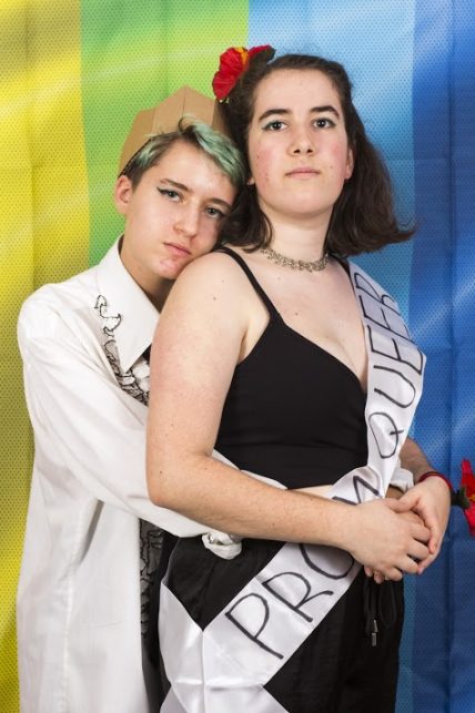 Posing for pictures at the OAS prom event. (Photo by Néstor Pérez-Molière)
