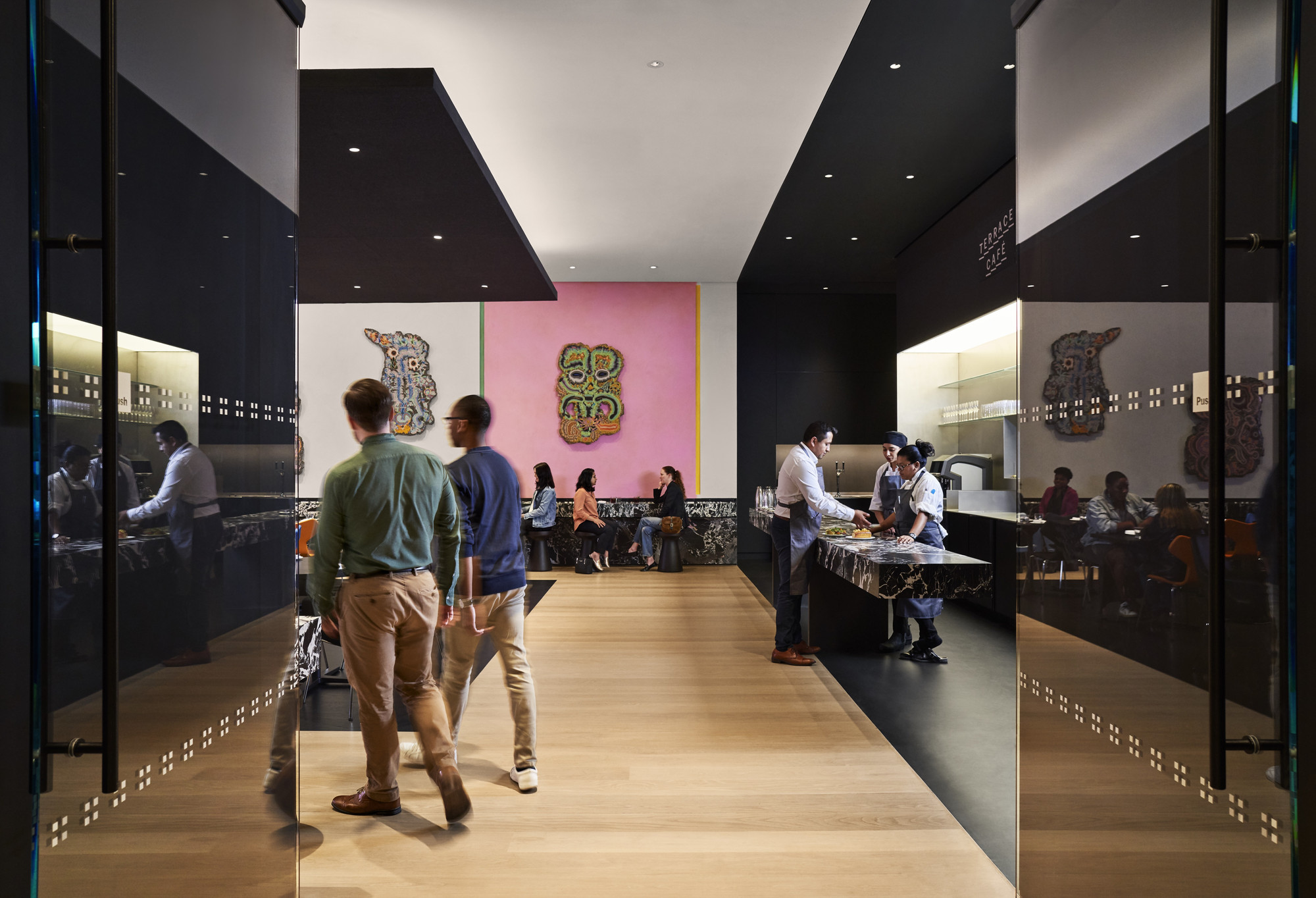 The Carroll and Milton Petrie Terrace Café. Photo: Noah Kalina